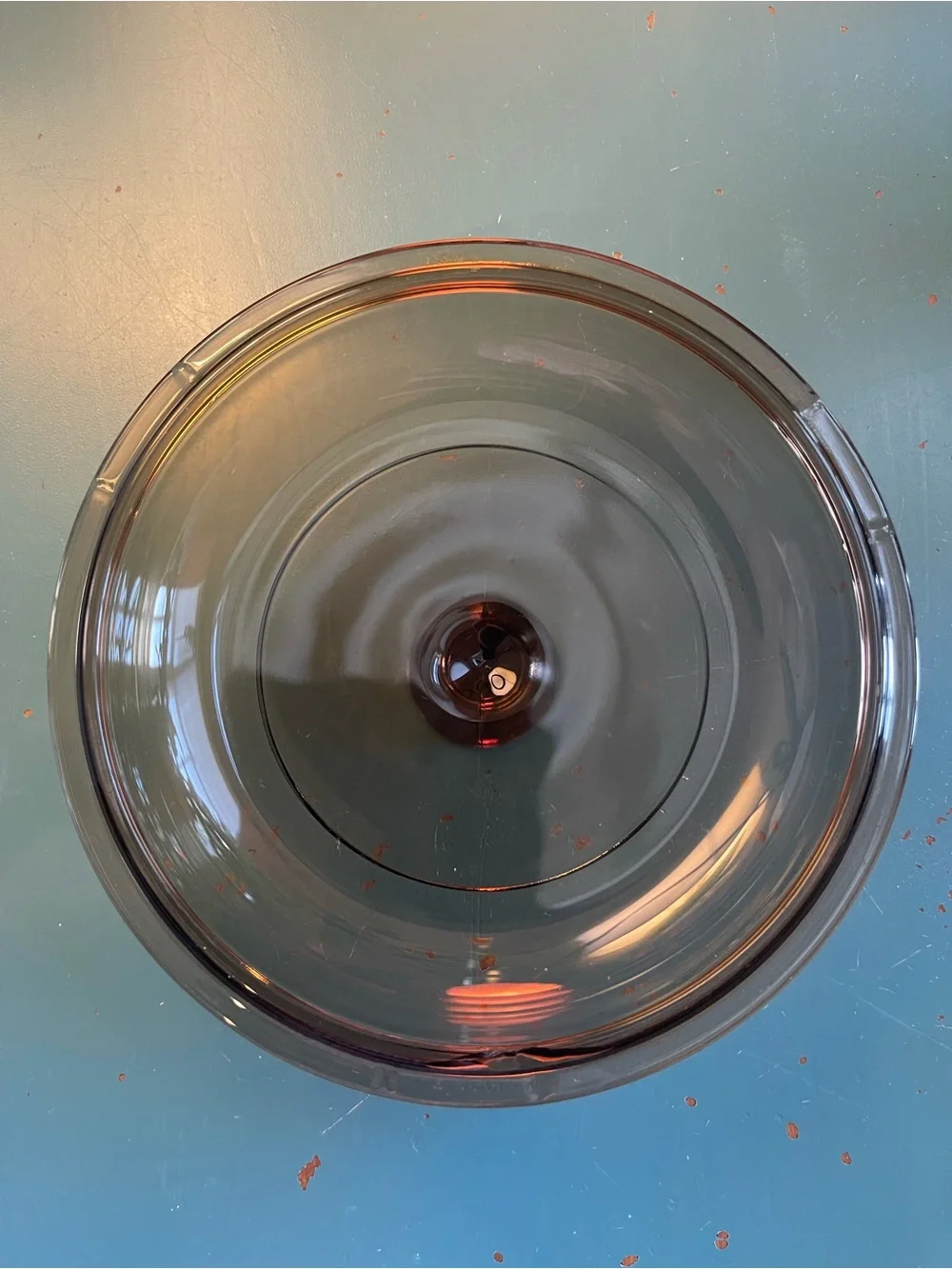 Corning Visions Amber V-1-C Replacement Glass Lid – Small Chip on Inside Rim